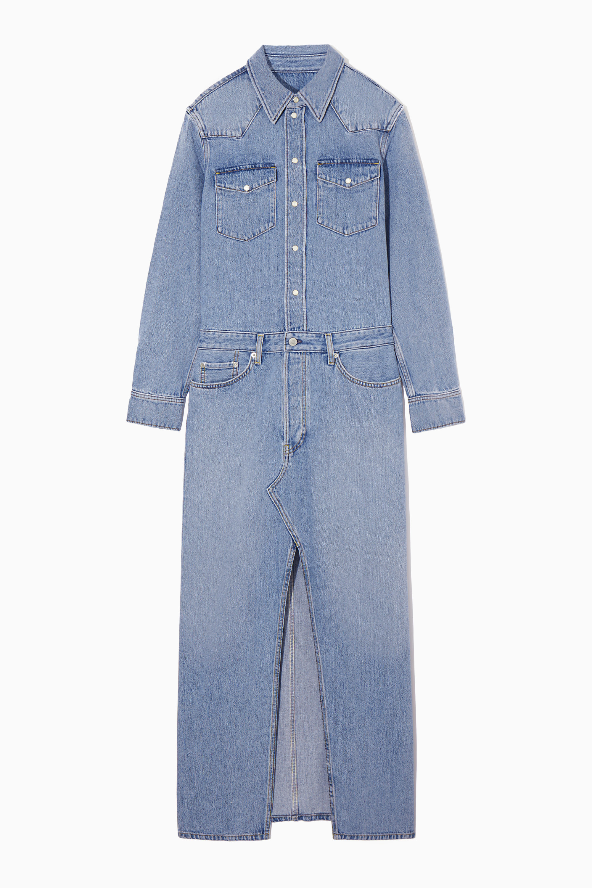 Cos denim hot sale shirt dress