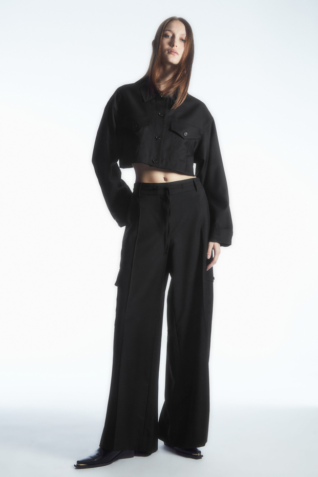 THE DECONSTRUCTED TROUSERS - BLACK - COS